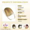 imageNAYOO Clip in Bangs  100 Human Hair Wispy Bangs Clip in Hair Extensions Brown Black Air Bangs Fringe with Temples Hairpieces for Women Curved Bangs for Daily Wearash ablonde