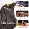 imageNAYOO Clip in Curly Hair Extensions 4PCS Long Wavy Synthetic Thick Hairpieces with Fiber Double Weft for Women Hair Full Head 24 Inch Copper Red6139