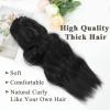 imageNAYOO Clip in Curly Hair Extensions 4PCS Long Wavy Synthetic Thick Hairpieces with Fiber Double Weft for Women Hair Full Head 24 Inch Copper RedBlack