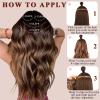 imageNAYOO Clip in Curly Hair Extensions 4PCS Long Wavy Synthetic Thick Hairpieces with Fiber Double Weft for Women Hair Full Head 24 Inch Copper RedCopper Red
