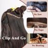 imageNAYOO Clip in Curly Hair Extensions 4PCS Long Wavy Synthetic Thick Hairpieces with Fiber Double Weft for Women Hair Full Head 24 Inch Copper RedCopper Red