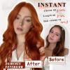 imageNAYOO Clip in Curly Hair Extensions 4PCS Long Wavy Synthetic Thick Hairpieces with Fiber Double Weft for Women Hair Full Head 24 Inch Copper RedCopper Red