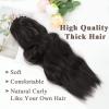 imageNAYOO Clip in Curly Hair Extensions 4PCS Long Wavy Synthetic Thick Hairpieces with Fiber Double Weft for Women Hair Full Head 24 Inch Copper RedDark Brown