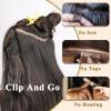 imageNAYOO Clip in Curly Hair Extensions 4PCS Long Wavy Synthetic Thick Hairpieces with Fiber Double Weft for Women Hair Full Head 24 Inch Copper RedHoney Blonde