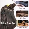 imageNAYOO Clip in Curly Hair Extensions 4PCS Long Wavy Synthetic Thick Hairpieces with Fiber Double Weft for Women Hair Full Head 24 Inch Copper RedLight Blonde