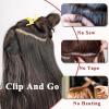 imageNAYOO Clip in Curly Hair Extensions 4PCS Long Wavy Synthetic Thick Hairpieces with Fiber Double Weft for Women Hair Full Head 24 Inch Copper RedWine Red