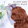 imageNAYOO Clip in Hair Extensions for Women 20 Inch Long Wavy Curly Auburn Hairpieces Full Head Synthetic Hair Hairpieces6PCSAuburnAuburn