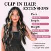 imageNAYOO Clip in Hair Extensions for Women 20 Inch Long Wavy Curly Auburn Hairpieces Full Head Synthetic Hair Hairpieces6PCSAuburnBlack Mix Blonde