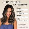 imageNAYOO Clip in Hair Extensions for Women 20 Inch Long Wavy Curly Auburn Hairpieces Full Head Synthetic Hair Hairpieces6PCSAuburnBlack Mix Blonde