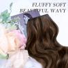 imageNAYOO Clip in Hair Extensions for Women 20 Inch Long Wavy Curly Auburn Hairpieces Full Head Synthetic Hair Hairpieces6PCSAuburnDark Brown Mix Chestnut