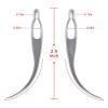 imageNAYOO Interlock Tool for Locs EasyLoc Hair Tool For Dreadlocks 5 Piece Silver Hair Locking Tool Interlocks or Sisterlocks Starting and Maintaining Your Locs Easy