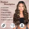 imageNAYOO Long Ombre Blonde Wavy Wig for Women 26 Inch Middle Part Curly Wavy Wig Natural Looking Synthetic Heat Resistant Fiber for Daily Party Use Ombre BlondeBrown Mixed Blonde