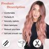 imageNAYOO Long Ombre Blonde Wavy Wig for Women 26 Inch Middle Part Curly Wavy Wig Natural Looking Synthetic Heat Resistant Fiber for Daily Party Use Ombre BlondeOmbre Pink