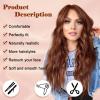 imageNAYOO Long Ombre Blonde Wavy Wig for Women 26 Inch Middle Part Curly Wavy Wig Natural Looking Synthetic Heat Resistant Fiber for Daily Party Use Ombre BlondeAuburn