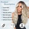 imageNAYOO Long Ombre Blonde Wavy Wig for Women 26 Inch Middle Part Curly Wavy Wig Natural Looking Synthetic Heat Resistant Fiber for Daily Party Use Ombre BlondePlatinum Blonde