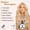 imageNAYOO Long Ombre Blonde Wavy Wig for Women 26 Inch Middle Part Curly Wavy Wig Natural Looking Synthetic Heat Resistant Fiber for Daily Party Use Ombre BlondeMixed Blonde