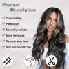 imageNAYOO Long Ombre Blonde Wavy Wig for Women 26 Inch Middle Part Curly Wavy Wig Natural Looking Synthetic Heat Resistant Fiber for Daily Party Use Ombre BlondeBlack Mixed Blonde