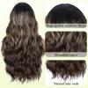 imageNAYOO Long Ombre Blonde Wavy Wig for Women 26 Inch Middle Part Curly Wavy Wig Natural Looking Synthetic Heat Resistant Fiber for Daily Party Use Ombre BlondeBrown Mixed Blonde