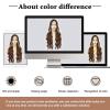 imageNAYOO Long Ombre Blonde Wavy Wig for Women 26 Inch Middle Part Curly Wavy Wig Natural Looking Synthetic Heat Resistant Fiber for Daily Party Use Ombre BlondeBrown Mixed Blonde