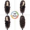 imageNAYOO Long Wavy Wigs for Women Dark Brown Middle Part Wig Synthetic Heat Resistant Fiber Women Wigs for Daily Party Use 26 Inch Dark BrownBrown mixed Blonde