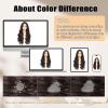 imageNAYOO Long Wavy Wigs for Women Dark Brown Middle Part Wig Synthetic Heat Resistant Fiber Women Wigs for Daily Party Use 26 Inch Dark BrownDark Brown