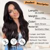 imageNAYOO Long Wavy Wigs for Women Dark Brown Middle Part Wig Synthetic Heat Resistant Fiber Women Wigs for Daily Party Use 26 Inch Dark BrownDark Brown