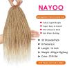 imageNAYOO Senegalese Twist Crochet Hair For Black Women  8 Packs 35 StrandsPack Small Twist Crochet Braids Hair Hot Water Setting Crochet Braiding Hair Straight Ends18 Inch 1B27613