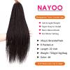 imageNAYOO Senegalese Twist Crochet Hair For Black Women  8 Packs 35 StrandsPack Small Twist Crochet Braids Hair Hot Water Setting Crochet Braiding Hair Straight Ends18 Inch 1B4