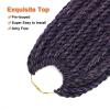 imageNAYOO Senegalese Twist Crochet Hair For Black Women  8 Packs 35 StrandsPack Small Twist Crochet Braids Hair Hot Water Setting Crochet Braiding Hair Straight Ends18 Inch 1B1BPurplePink