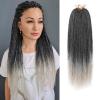imageNAYOO Senegalese Twist Crochet Hair For Black Women  8 Packs 35 StrandsPack Small Twist Crochet Braids Hair Hot Water Setting Crochet Braiding Hair Straight Ends18 Inch 1B1BGray
