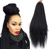 imageNAYOO Senegalese Twist Crochet Hair For Black Women  8 Packs 35 StrandsPack Small Twist Crochet Braids Hair Hot Water Setting Crochet Braiding Hair Straight Ends18 Inch 1BNatural Black
