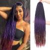 imageNAYOO Senegalese Twist Crochet Hair For Black Women  8 Packs 35 StrandsPack Small Twist Crochet Braids Hair Hot Water Setting Crochet Braiding Hair Straight Ends18 Inch 1B1BPurpleBug
