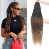 imageNAYOO Senegalese Twist Crochet Hair For Black Women  8 Packs 35 StrandsPack Small Twist Crochet Braids Hair Hot Water Setting Crochet Braiding Hair Straight Ends18 Inch 1B1B3027