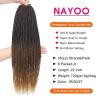 imageNAYOO Senegalese Twist Crochet Hair For Black Women  8 Packs 35 StrandsPack Small Twist Crochet Braids Hair Hot Water Setting Crochet Braiding Hair Straight Ends18 Inch 1B1B3027