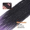 imageNAYOO Senegalese Twist Crochet Hair For Black Women  8 Packs 35 StrandsPack Small Twist Crochet Braids Hair Hot Water Setting Crochet Braiding Hair Straight Ends18 Inch 1B1BPurple