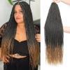 imageNAYOO Senegalese Twist Crochet Hair For Black Women  8 Packs 35 StrandsPack Small Twist Crochet Braids Hair Hot Water Setting Crochet Braiding Hair Straight Ends18 Inch 1B1B27