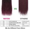 imageNAYOO Senegalese Twist Crochet Hair For Black Women  8 Packs 35 StrandsPack Small Twist Crochet Braids Hair Hot Water Setting Crochet Braiding Hair Straight Ends18 Inch 1B1BBUG