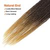 imageNAYOO Senegalese Twist Crochet Hair For Black Women  8 Packs 35 StrandsPack Small Twist Crochet Braids Hair Hot Water Setting Crochet Braiding Hair Straight Ends18 Inch 1B427