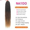 imageNAYOO Senegalese Twist Crochet Hair For Black Women  8 Packs 35 StrandsPack Small Twist Crochet Braids Hair Hot Water Setting Crochet Braiding Hair Straight Ends18 Inch 1B1B3027