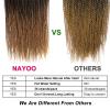 imageNAYOO Senegalese Twist Crochet Hair For Black Women  8 Packs 35 StrandsPack Small Twist Crochet Braids Hair Hot Water Setting Crochet Braiding Hair Straight Ends18 Inch 1B1B27