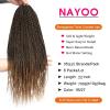 imageNAYOO Senegalese Twist Crochet Hair For Black Women  8 Packs 35 StrandsPack Small Twist Crochet Braids Hair Hot Water Setting Crochet Braiding Hair Straight Ends18 Inch 1B1B27
