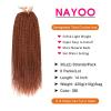imageNAYOO Senegalese Twist Crochet Hair For Black Women  8 Packs 35 StrandsPack Small Twist Crochet Braids Hair Hot Water Setting Crochet Braiding Hair Straight Ends18 Inch 1B350