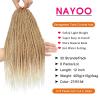 imageNAYOO Senegalese Twist Crochet Hair For Black Women  8 Packs 35 StrandsPack Small Twist Crochet Braids Hair Hot Water Setting Crochet Braiding Hair Straight Ends18 Inch 1B27613