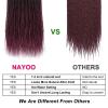 imageNAYOO Senegalese Twist Crochet Hair For Black Women  8 Packs 35 StrandsPack Small Twist Crochet Braids Hair Hot Water Setting Crochet Braiding Hair Straight Ends18 Inch 1B1BBUG
