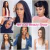 imageNAYOO Senegalese Twist Crochet Hair For Black Women  8 Packs 35 StrandsPack Small Twist Crochet Braids Hair Hot Water Setting Crochet Braiding Hair Straight Ends18 Inch 1BNatural Black