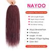 imageNAYOO Senegalese Twist Crochet Hair For Black Women  8 Packs 35 StrandsPack Small Twist Crochet Braids Hair Hot Water Setting Crochet Braiding Hair Straight Ends18 Inch 1BBUG