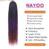 imageNAYOO Senegalese Twist Crochet Hair For Black Women  8 Packs 35 StrandsPack Small Twist Crochet Braids Hair Hot Water Setting Crochet Braiding Hair Straight Ends18 Inch 1B1BPurpleBug