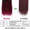 imageNAYOO Senegalese Twist Crochet Hair For Black Women  8 Packs 35 StrandsPack Small Twist Crochet Braids Hair Hot Water Setting Crochet Braiding Hair Straight Ends18 Inch 1B1BBUG