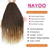 imageNAYOO Senegalese Twist Crochet Hair For Black Women  8 Packs 35 StrandsPack Small Twist Crochet Braids Hair Hot Water Setting Crochet Braiding Hair Straight Ends18 Inch 1B427