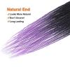 imageNAYOO Senegalese Twist Crochet Hair For Black Women  8 Packs 35 StrandsPack Small Twist Crochet Braids Hair Hot Water Setting Crochet Braiding Hair Straight Ends18 Inch 1B1BPurple
